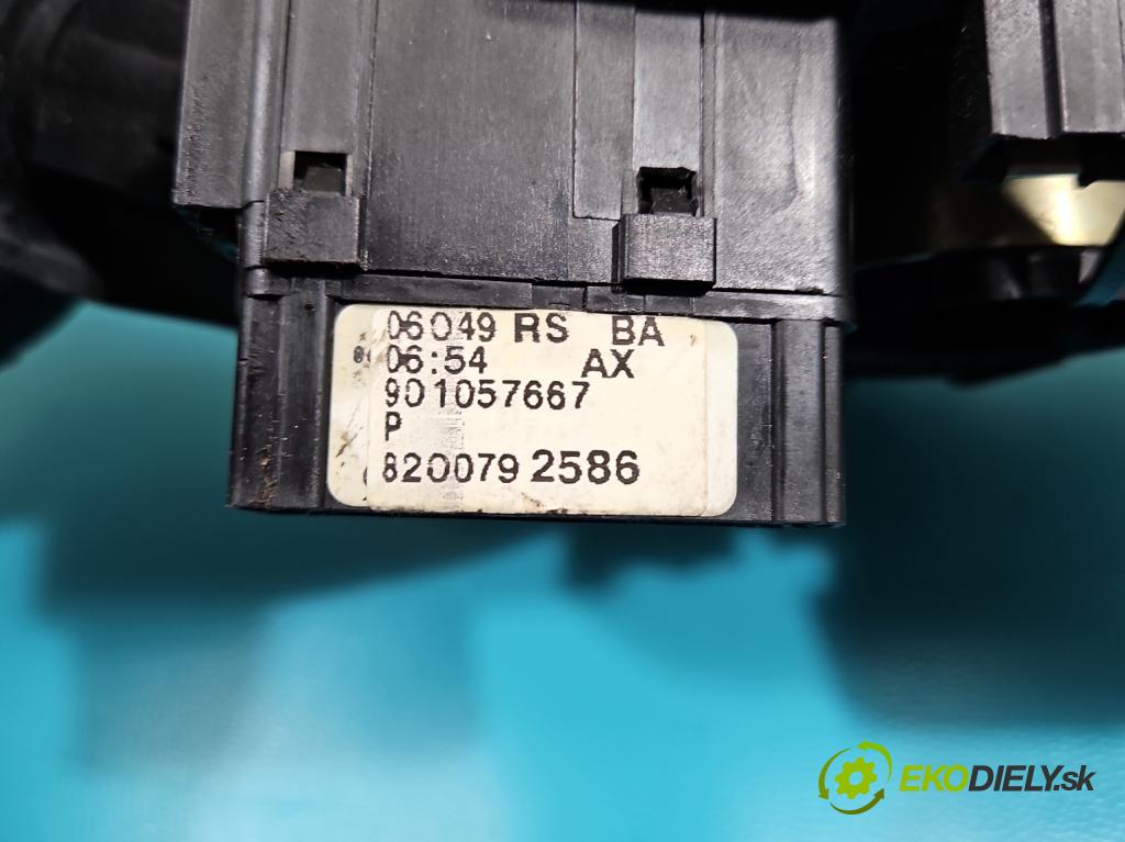 Dacia Sandero I 2008-2012 1.1 16v 75 HP manual 55 kW 1149 cm3 5- prepínač komplex: 8200792586 (Prepínacie páčky pod volantom)