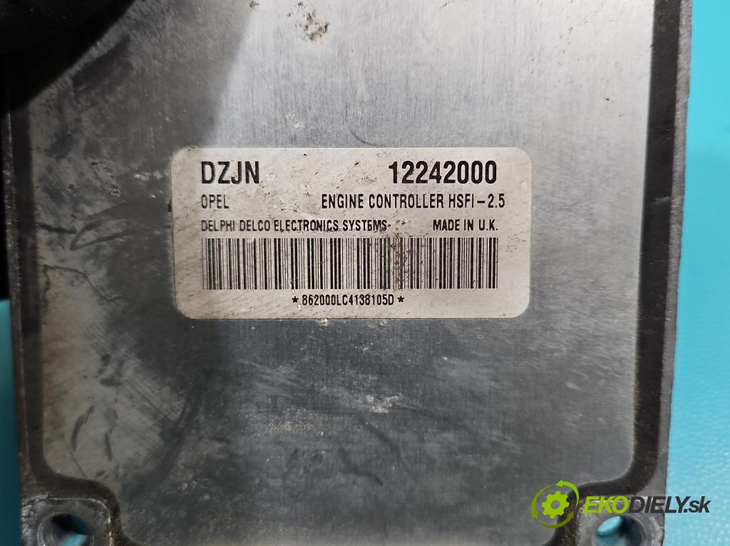 Opel Meriva A 2002-2010 1.6 16v 101 HP manual 74 kW 1598 cm3 5- riadiaca jednotka motora 12242000