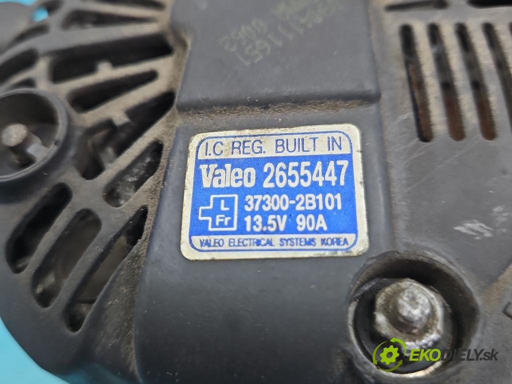 Hyundai I30 I 2007-2012 1.4 16v (G4FA) 109 HP manual 80,2 kW 1396 cm3 5- Alternator 37300-2B101 (Alternátory)