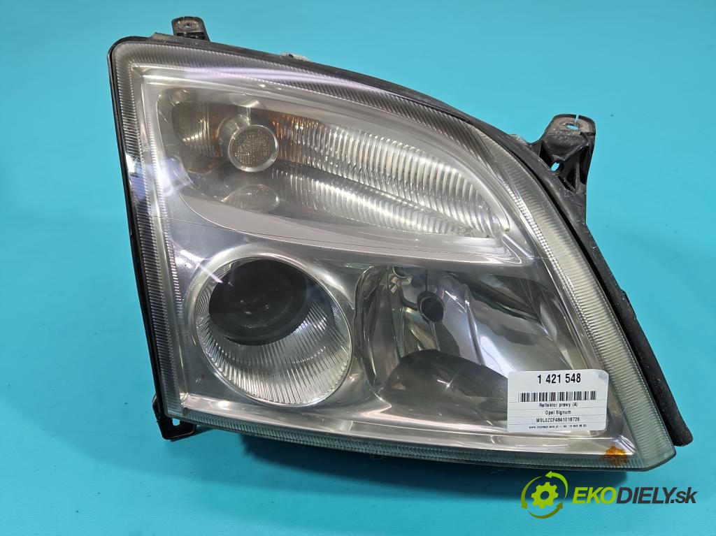 Opel Signum 2.2 dti 125 HP manual 92 kW 2172 cm3 5- Reflektor: pravý  (Pravé)