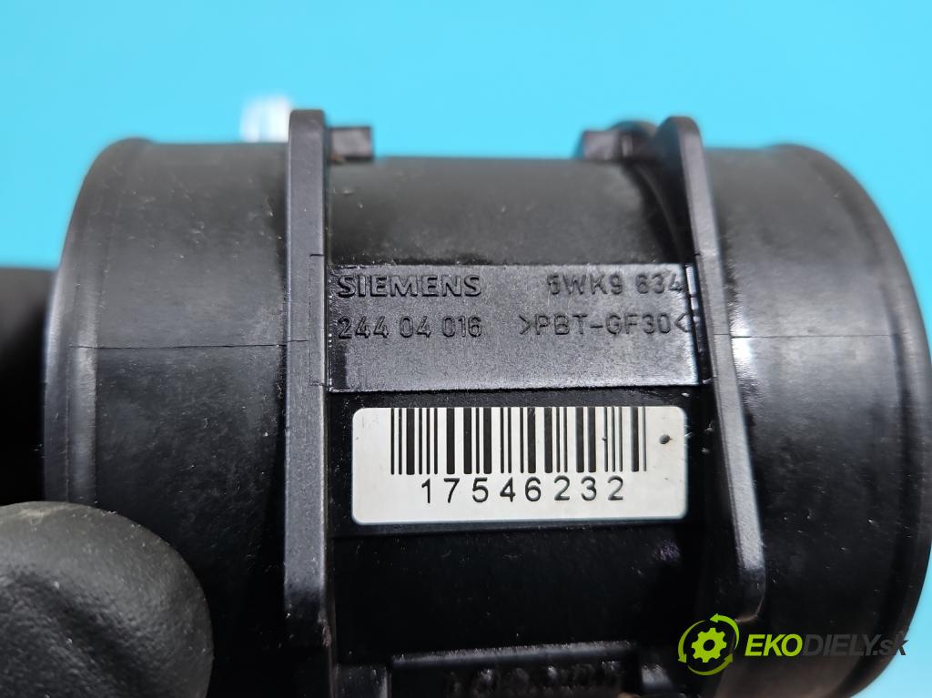 Opel Zafira B 2005-2014 2.2 16V 150 HP manual 110 kW 2198 cm3 5- průtokoměr: 24404016 (Váhy vzduchu)