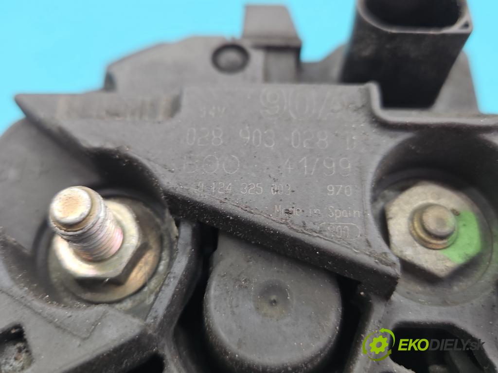 Audi A3 8L 1996-2003 1.6 8v SR 101 HP manual 74 kW 1595 cm3 3- Alternator 028903028D (Alternátory)