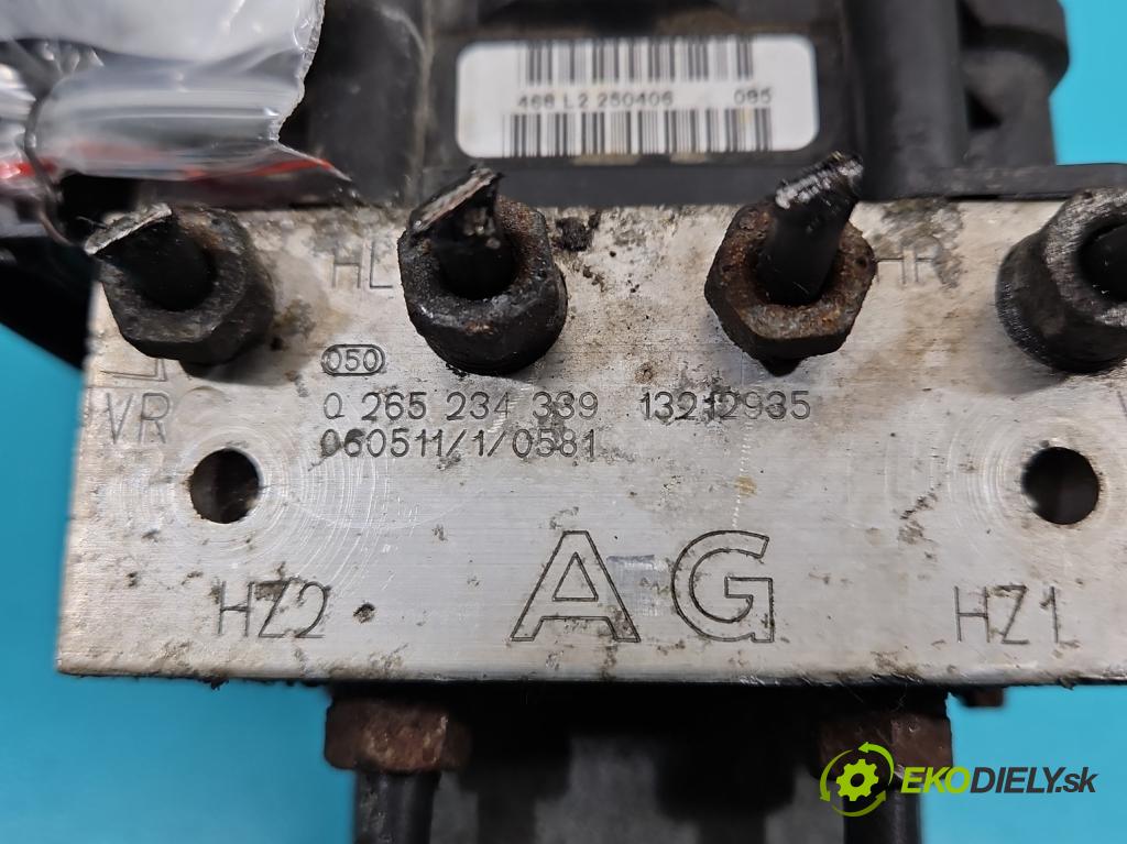 Opel Meriva A 2002-2010 1.8 16V 125 HP manual 92 kW 1796 cm3 5- čerpadlo abs 0265234339 (Pumpy ABS)