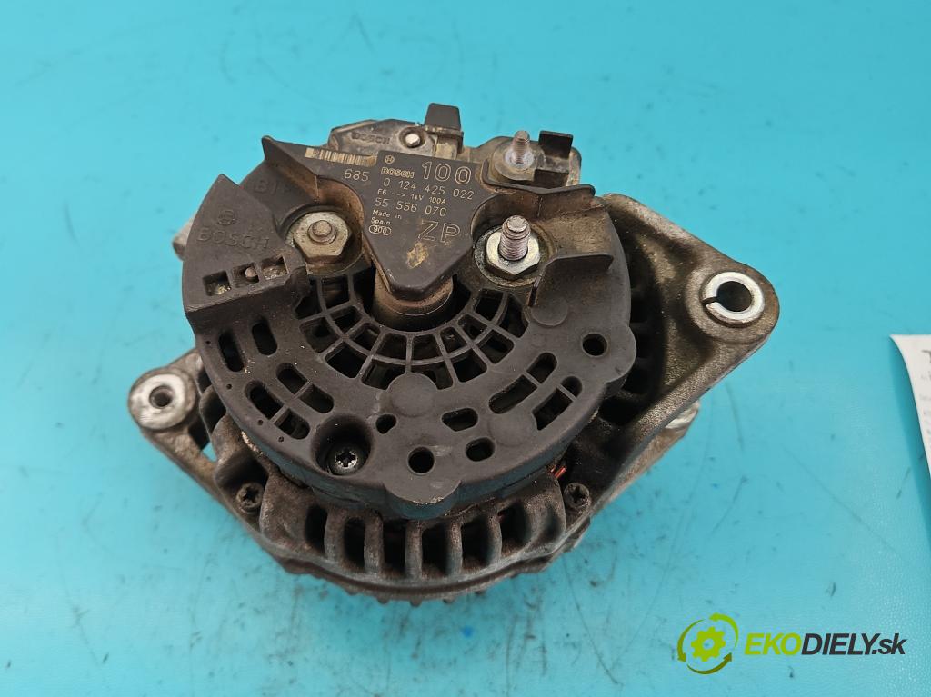 Opel Meriva A 2002-2010 1.8 16V 125 HP manual 92 kW 1796 cm3 5- Alternator 0124425022 (Alternátory)
