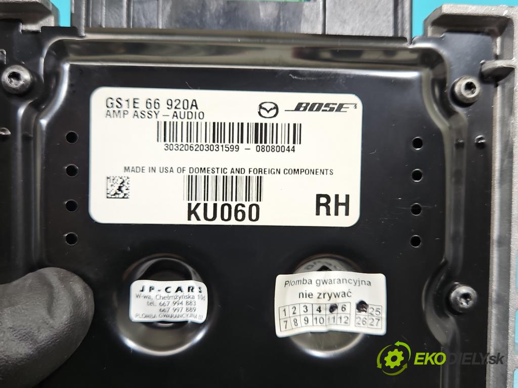 Mazda 6 II GH 2007-2012 2.0 CITD 140 hp manual 103 kW 1998 cm3 5- Zesilovač: GS1E66920A (Zesilovače)