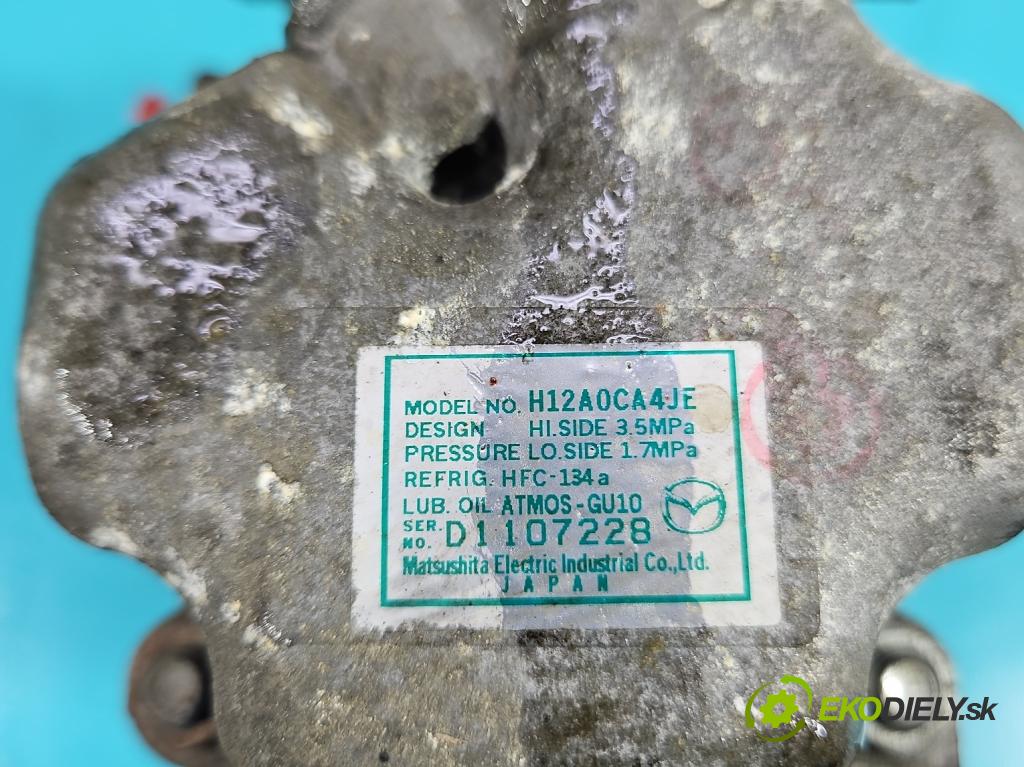 Mazda 6 II GH 2007-2012 2.0 CITD 140 HP manual 103 kW 1998 cm3 5- Kompresor: klimatizácie H12A0CA4JE (Kompresory klimatizácie)