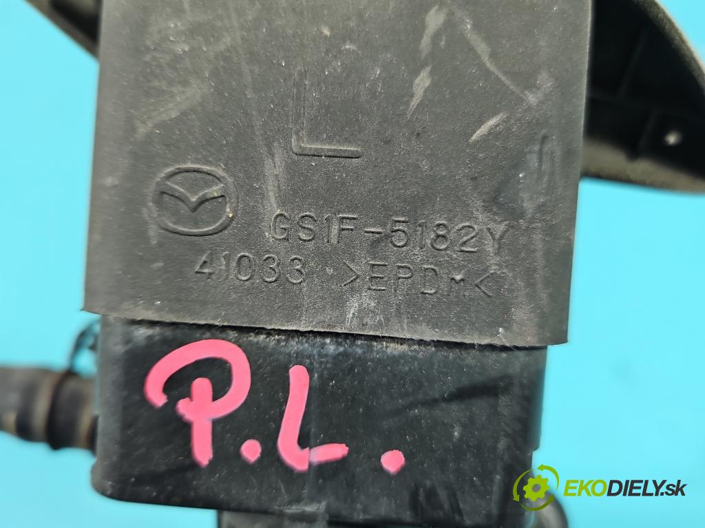 Mazda 6 II GH 2007-2012 2.0 CITD 140 HP manual 103 kW 1998 cm3 5- ostrekovač reflektor: ľavý GS1F-5182Y (Motorček ostrekovačov)
