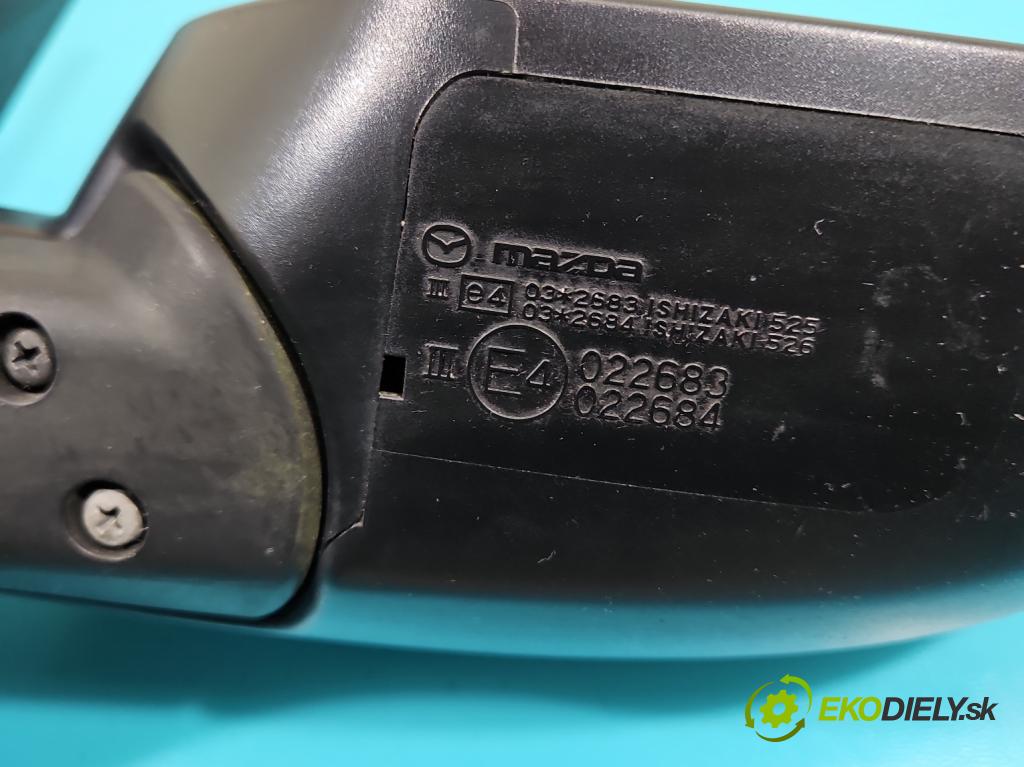 Mazda 6 II GH 2007-2012 2.0 CITD 140 HP manual 103 kW 1998 cm3 5- zrkadlo pravé  (Kľučka dverí ostatné)