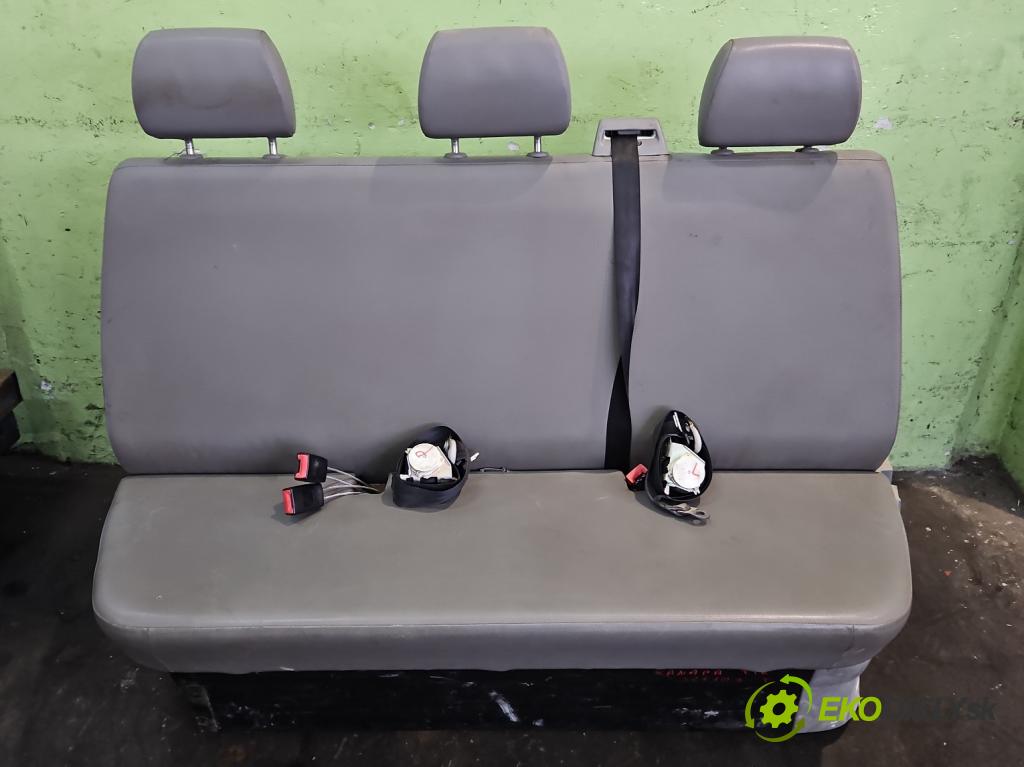 Vw Transporter T5 2003-2015 2.5 tdi 131 HP manual 96 kW 2461 cm3 5- Pohovka: zadné  (Sedačky, sedadlá)