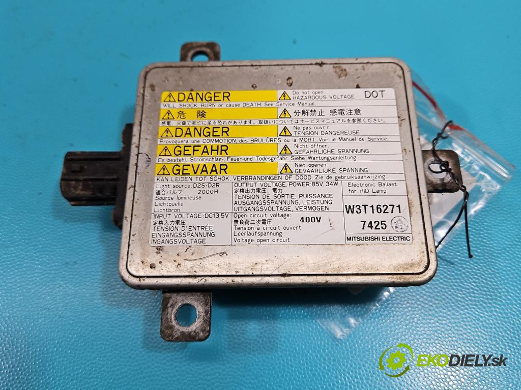 Mitsubishi Outlander II 2006-2013 2.0 DI-D 140 HP manual 103 kW 1968 cm3 5- střídač: xenon W3T16271 (Riadiaca jednotka xenónu)