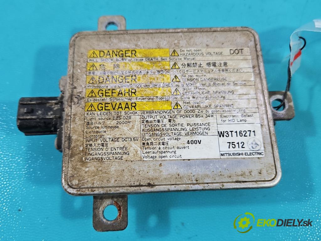 Mitsubishi Outlander II 2006-2013 2.0 DI-D 140 HP manual 103 kW 1968 cm3 5- střídač: xenon W3T16271 (Riadiaca jednotka xenónu)