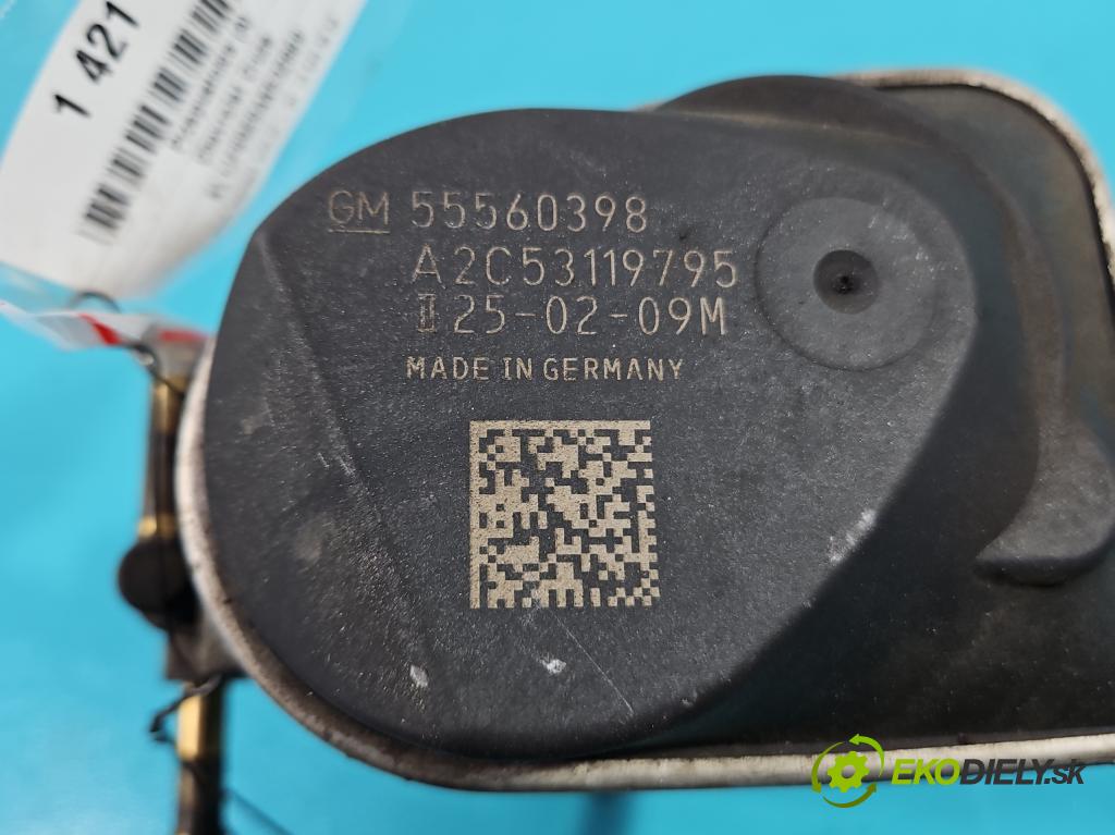Chevrolet Cruze 1.6 16V 113 HP manual 83 kW 1598 cm3 4- klapka 55560398 (Škrtiace klapky)