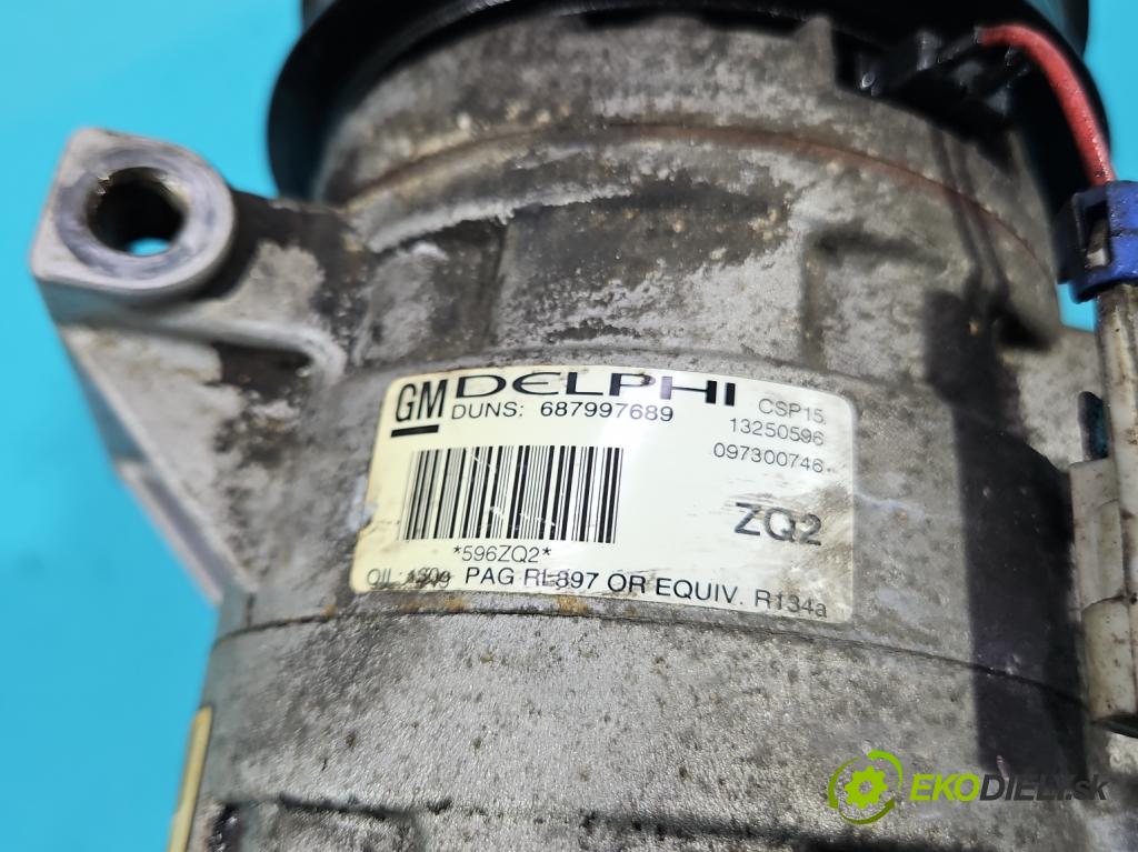 Chevrolet Cruze 1.6 16V 113 HP manual 83 kW 1598 cm3 4- Kompresor: klimatizácie 13250596 (Kompresory klimatizácie)