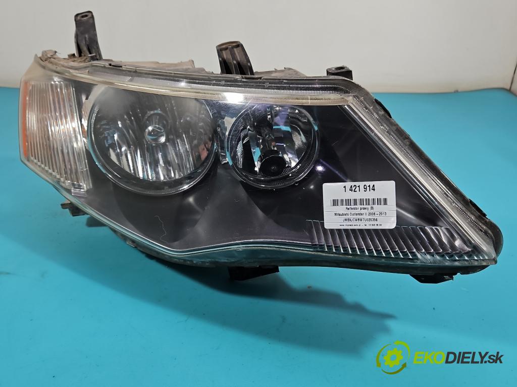 Mitsubishi Outlander II 2006-2013 2.0 DI-D 140 HP manual 103 kW 1968 cm3 5- Reflektor: pravý  (Pravé)
