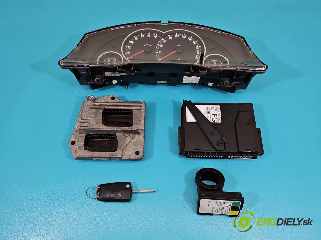 Opel Meriva A 2002-2010 1.6 16V (Z16XEP) 105 HP manual 77 kW 1598 cm3 5- riadiaca jednotka motora 12249823