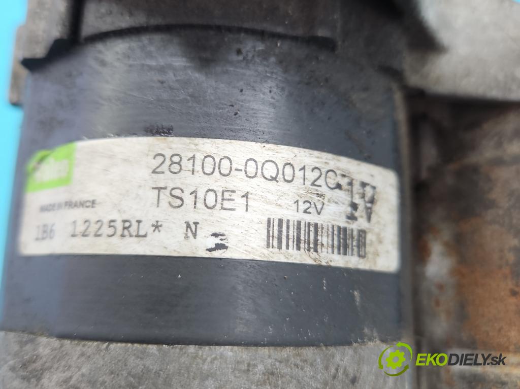 Toyota Aygo 2005-2014 1.0 vvti 68 HP automatic 50 kW 998 cm3 3- štartér TS10E1 (Štartéry)
