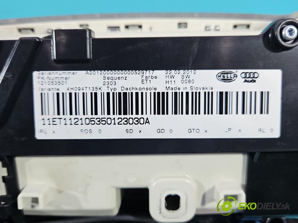 Audi A8 D4 2009-2017 3.0 TFSI automatic 213 kW 2995 cm3 4- světlo interiéru 4H0951177