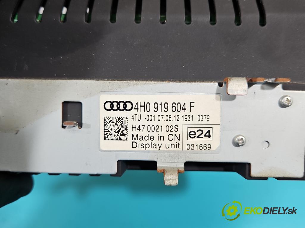 Audi A8 D4 2009-2017 3.0 TFSI automatic 213 kW 2995 cm3 4- Zobrazit: 4H0857273C (Prístrojové dosky, displeje)