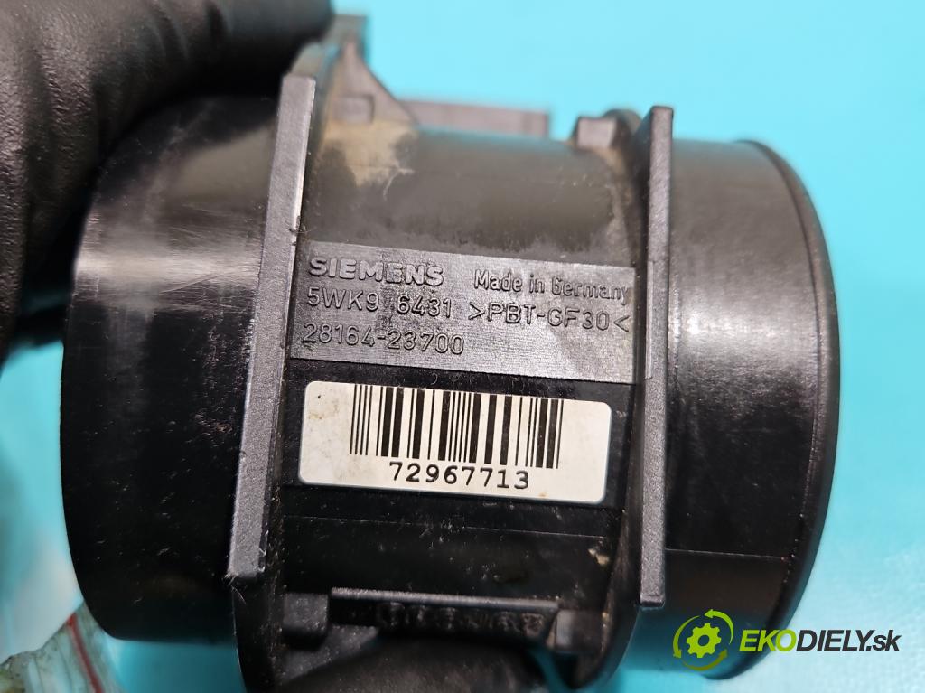 Kia Sportage II 2004-2010 2.0 16V 141 HP manual 104 kW 1975 cm3 5- průtokoměr: 5WK96431 (Váhy vzduchu)