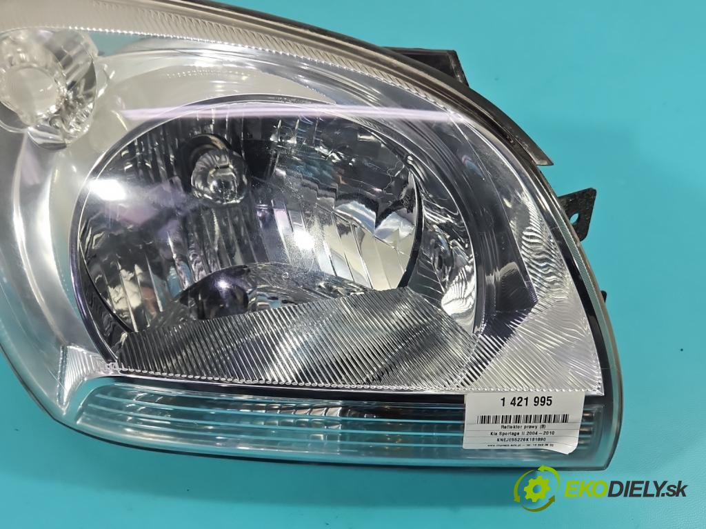 Kia Sportage II 2004-2010 2.0 16V 141 HP manual 104 kW 1975 cm3 5- Reflektor: pravý  (Pravé)