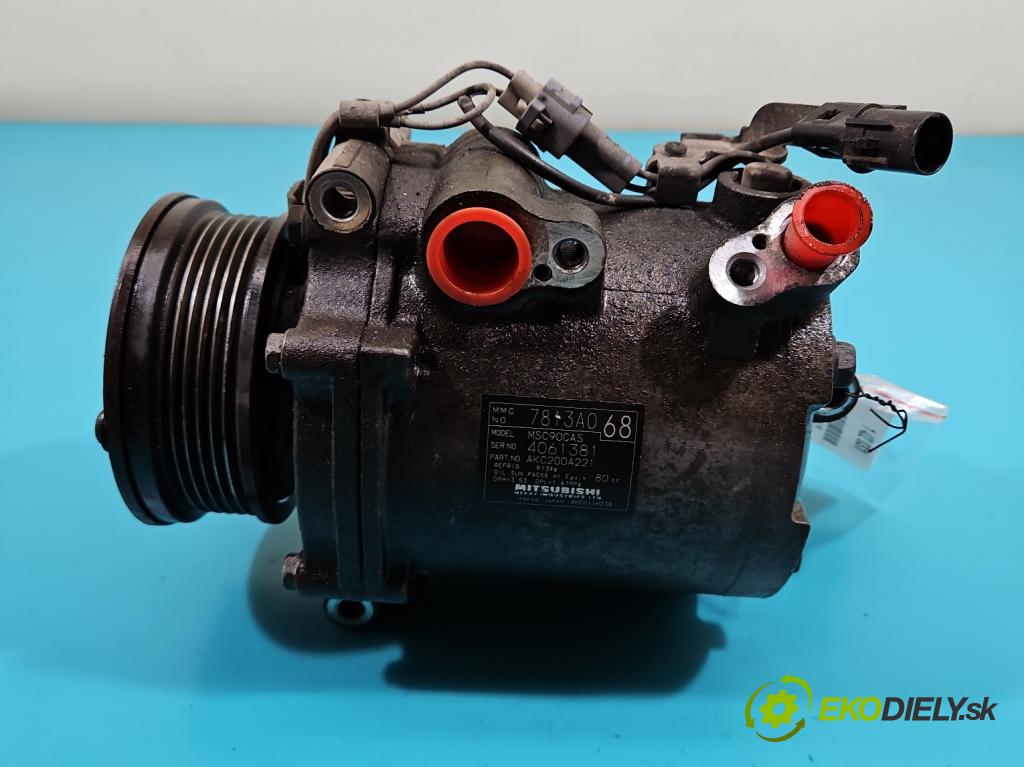 Mitsubishi Outlander II 2006-2013 2.0 DI-D 140 HP manual 103 kW 1968 cm3 5- Kompresor: klimatizácie 7813A068 (Kompresory klimatizácie)