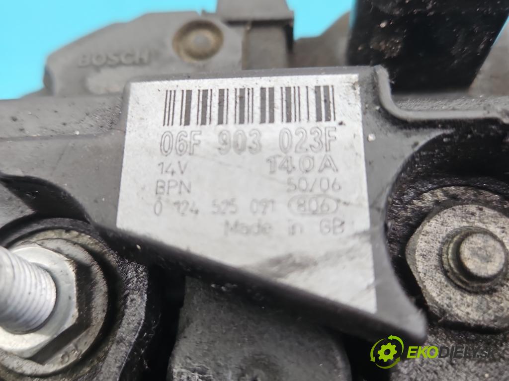 Mitsubishi Outlander II 2006-2013 2.0 DI-D 140 HP manual 103 kW 1968 cm3 5- Alternator 06F903023F (Alternátory)