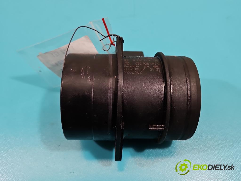 Vw Transporter T5 2003-2015 2.5 tdi 131 HP manual 96 kW 2461 cm3 5- průtokoměr: 0281002735 (Váhy vzduchu)