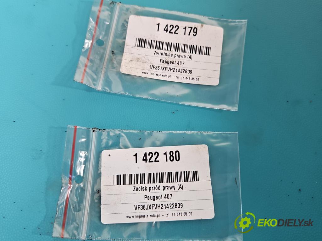 Peugeot 407 3.0 V6 manual 156 kW 2946 cm3 2- náboj pravé  (Náboje)