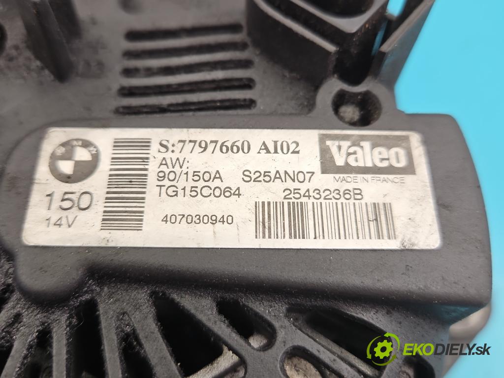 Bmw X3 E83 2003-2010 2.0d 150 HP manual 110 kW 1995 cm3 5- Alternator 7797660 (Alternátory)