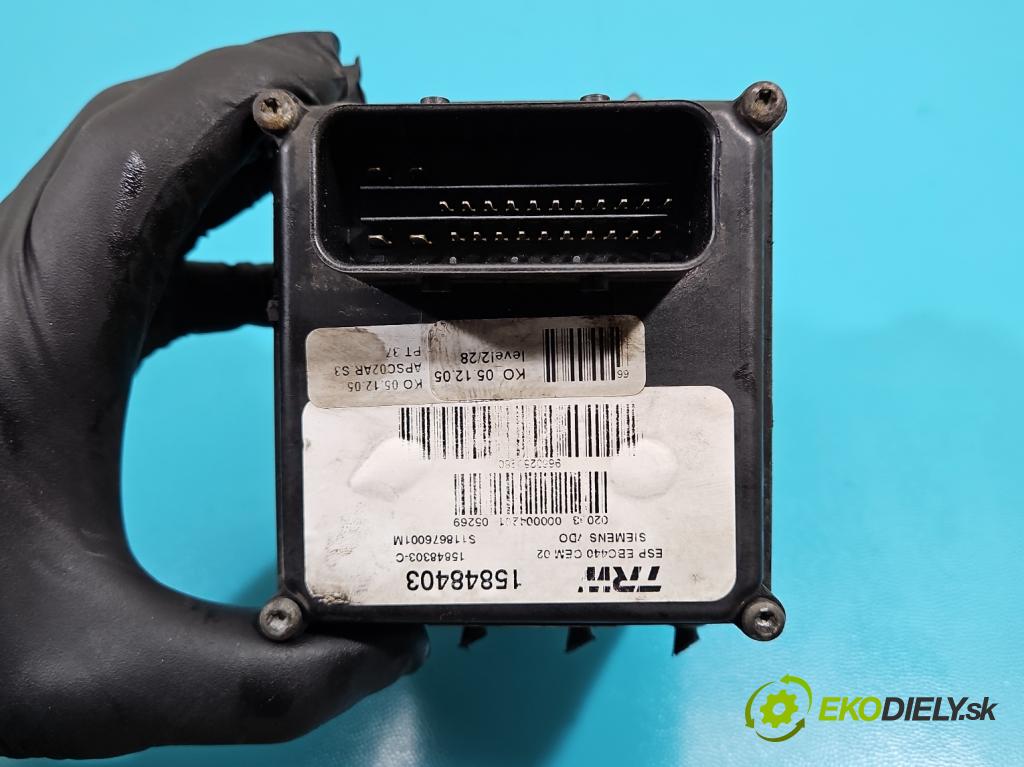 Peugeot 407 3.0 V6 manual 156 kW 2946 cm3 2- čerpadlo abs 15848403 (Pumpy ABS)