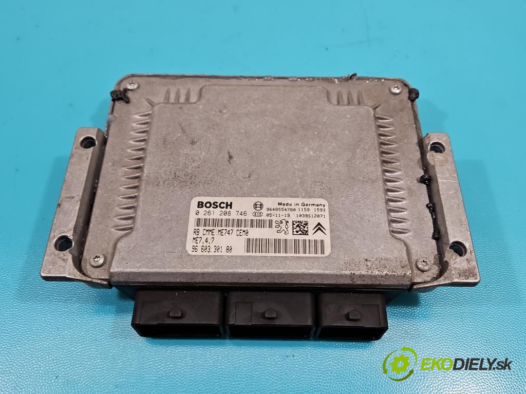 Peugeot 407 3.0 V6 manual 156 kW 2946 cm3 2- riadiaca jednotka motora 0261208746