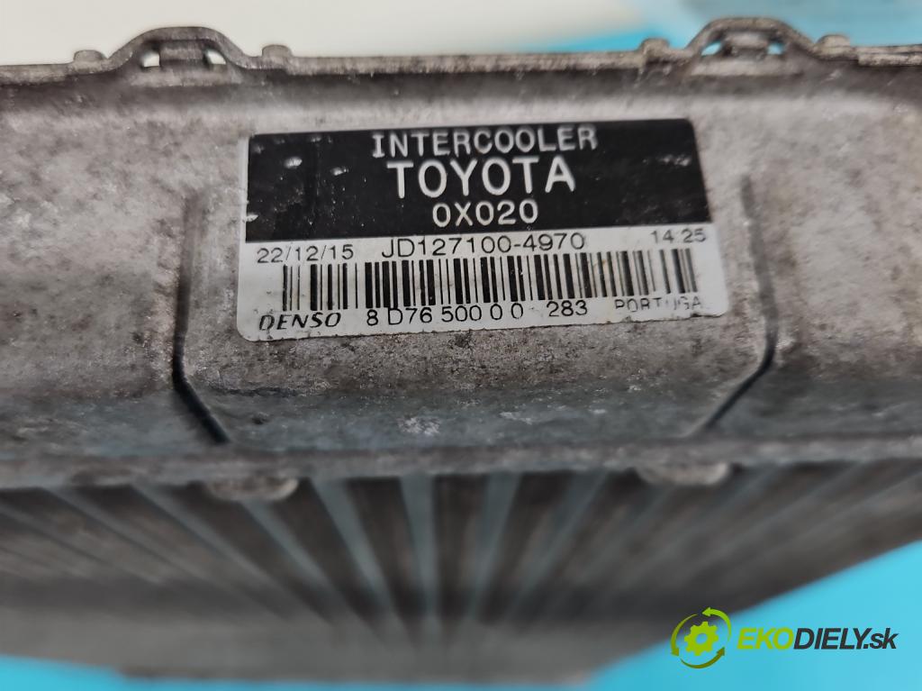 Toyota Avensis III T27 2009-2018 2.0 D4D 143 HP manual 105 kW 1995 cm3 5- Intercooler JD127100-4970 (Intercooler (chladič nasávaného vzduchu))