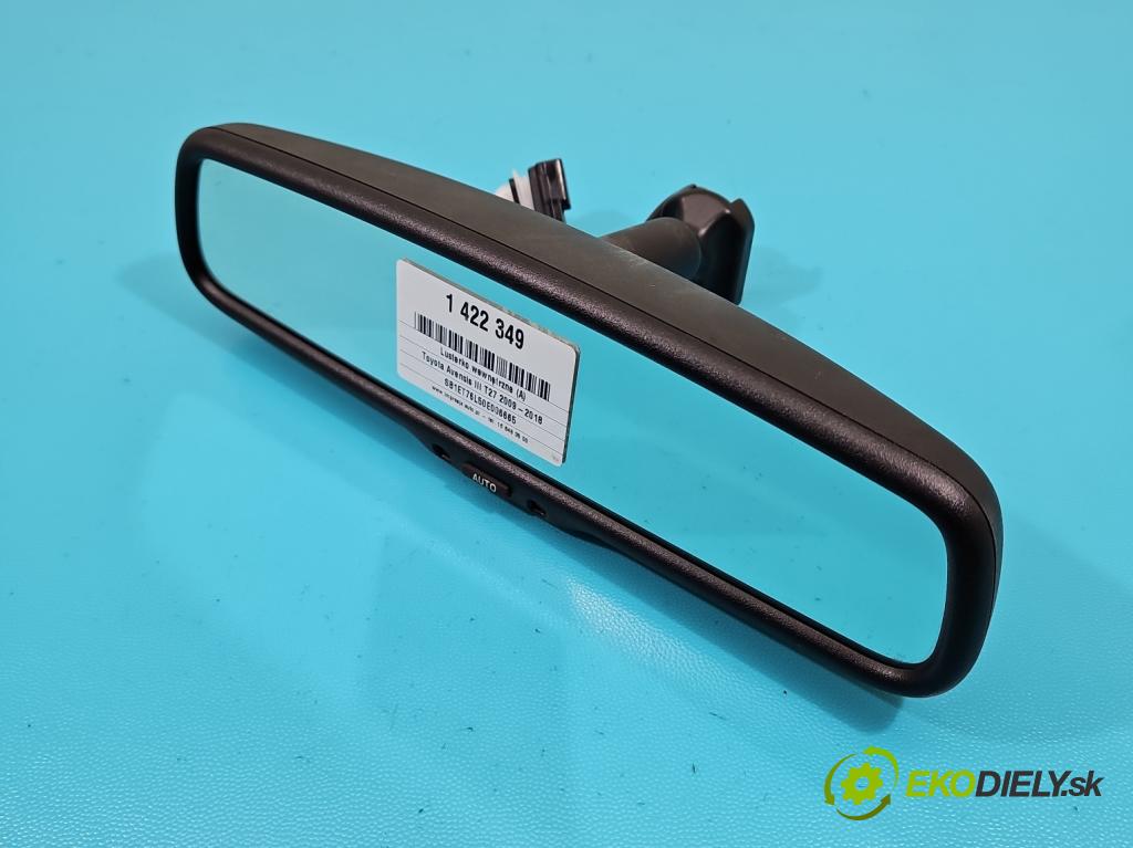 Toyota Avensis III T27 2009-2018 2.0 D4D 143 hp manual 105 kW 1995 cm3 5- zpětné zrcátko vnitřní 87810-0W050 (Světla vnitřní)