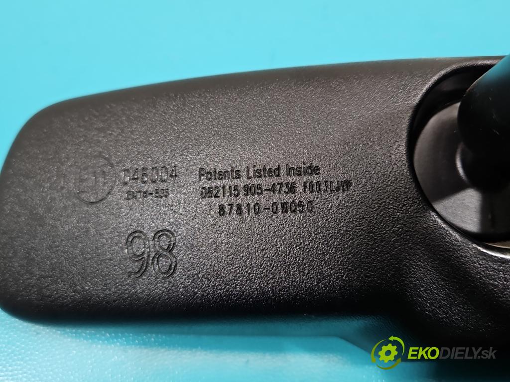 Toyota Avensis III T27 2009-2018 2.0 D4D 143 hp manual 105 kW 1995 cm3 5- zpětné zrcátko vnitřní 87810-0W050 (Světla vnitřní)