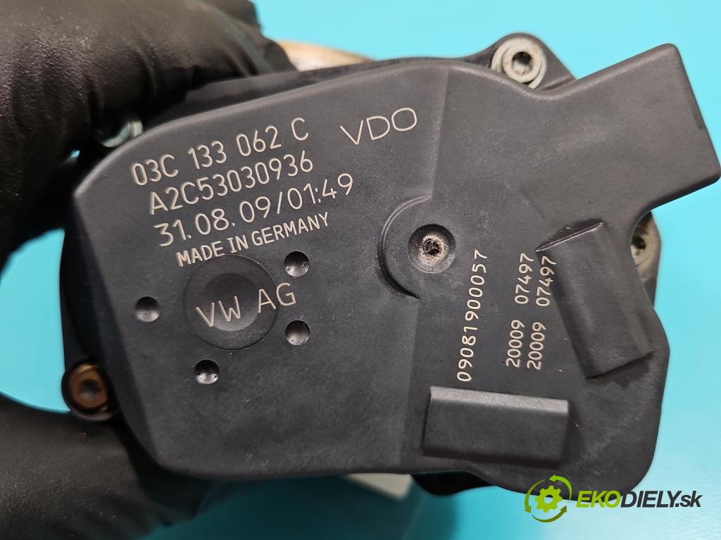 Seat Ibiza IV 6J 2008-2017 1.4 16v 86 HP manual 63 kW 1390 cm3 3- klapka 03C133062C (Škrtiace klapky)