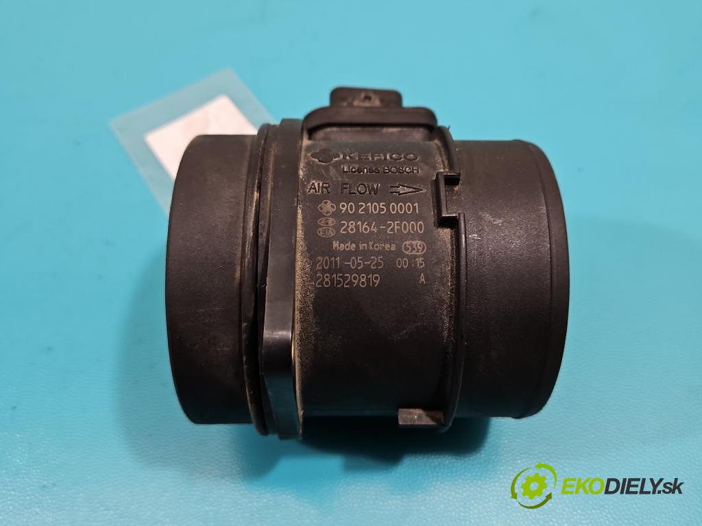 Hyundai Ix35 2.0 CRDI 136 HP manual 100 kW 1995 cm3 5- průtokoměr: 28164-2F000 (Váhy vzduchu)