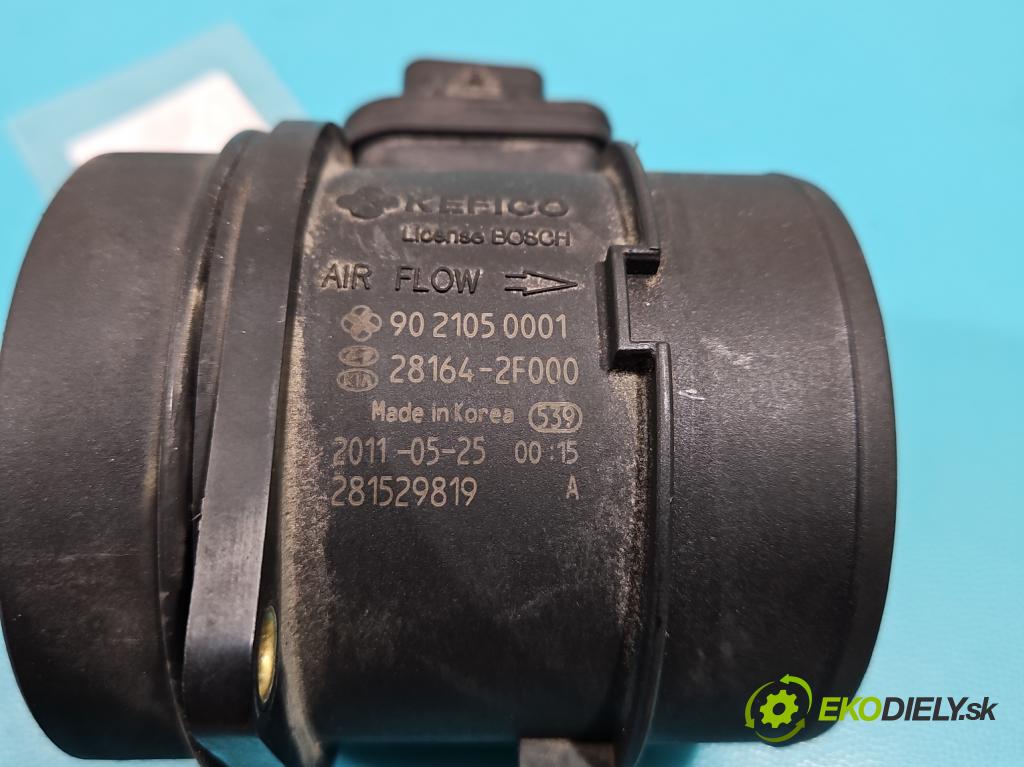 Hyundai Ix35 2.0 CRDI 136 HP manual 100 kW 1995 cm3 5- průtokoměr: 28164-2F000 (Váhy vzduchu)