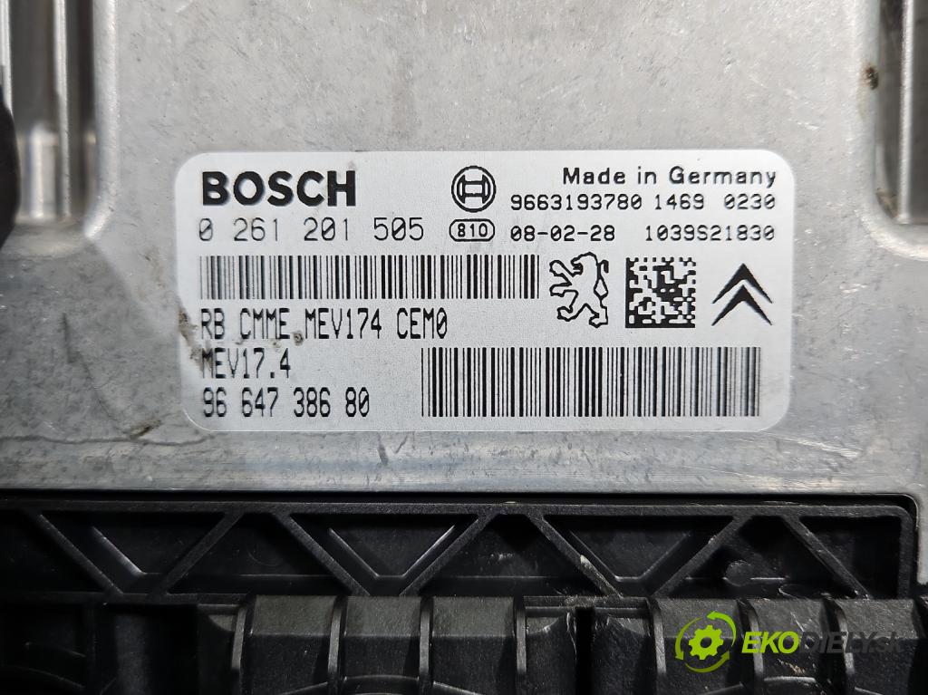 Peugeot 207 1.6 16v 120 HP manual 88 kW 1598 cm3 5- riadiaca jednotka motora 0261201505