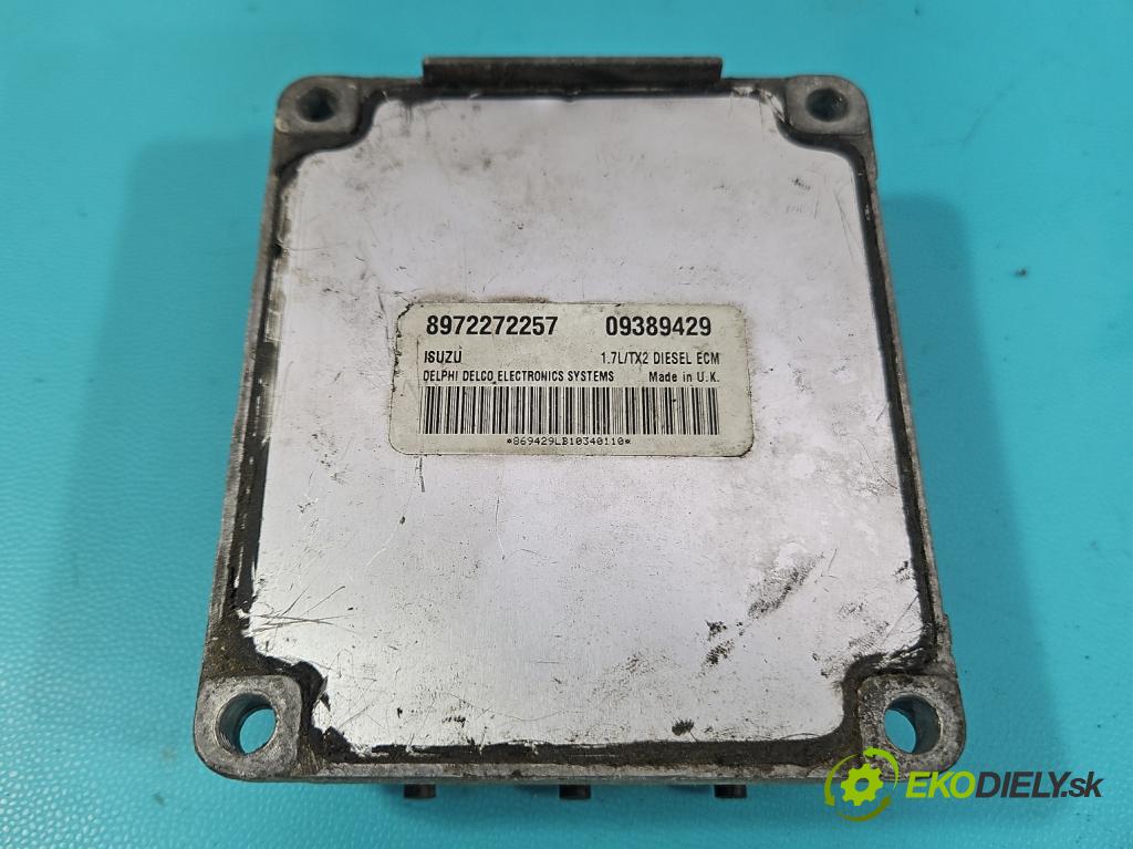 Opel Corsa C 2000-2006 1.7 dti 75 HP manual 55 kW 1686 cm3 5- riadiaca jednotka motora 09389429