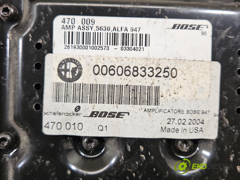 Alfa romeo Gt 1.9 jtd 150 hp manual 110 kW 1910 cm3 3- Zesilovač: 00606833250 (Zesilovače)