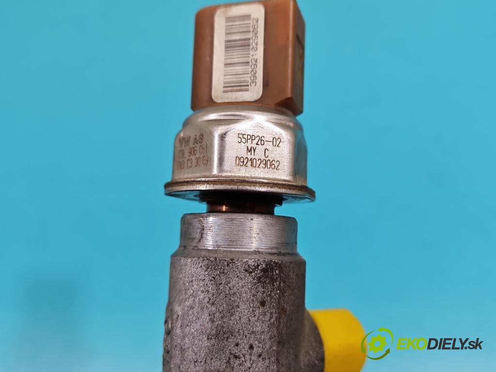 Vw Golf plus 2.0 tdi 110 HP manual 81 kW 1968 cm3 5- lišta vstrekovacia 03L130089 (Vstrekovacie lišty)