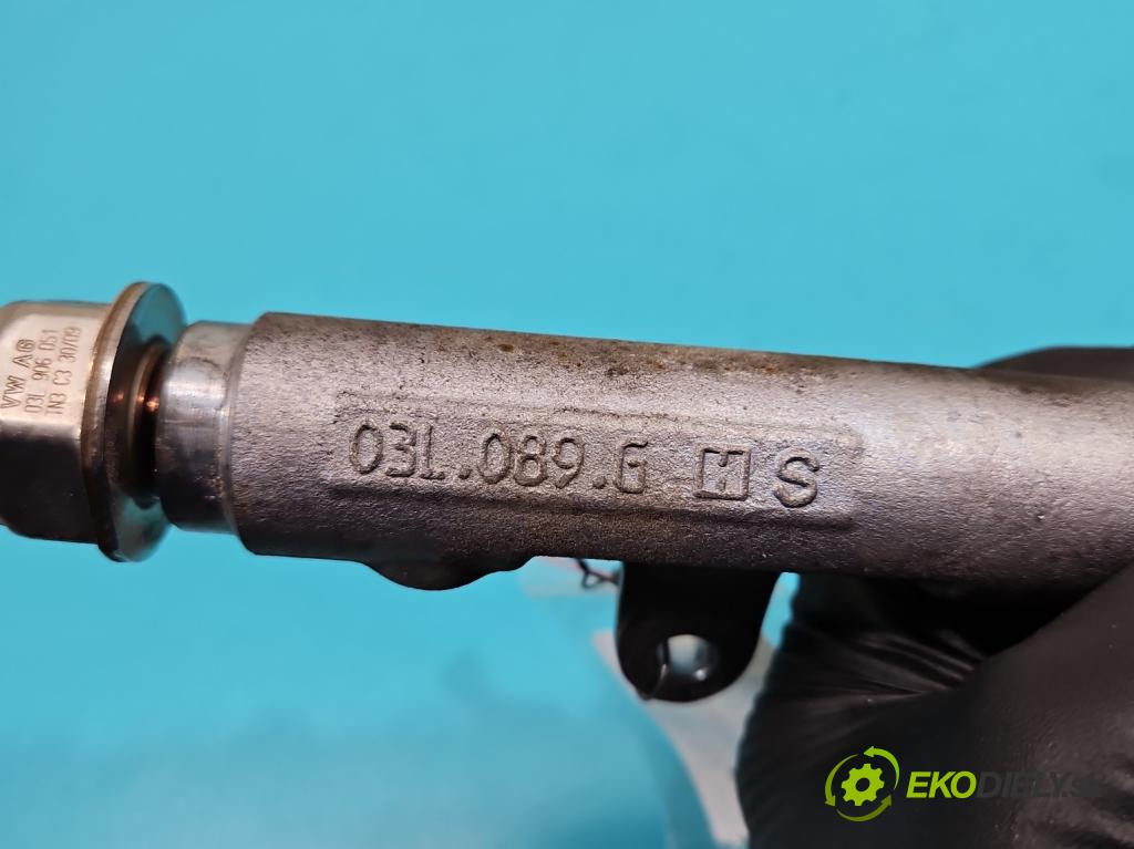 Vw Golf plus 2.0 tdi 110 HP manual 81 kW 1968 cm3 5- lišta vstrekovacia 03L130089 (Vstrekovacie lišty)