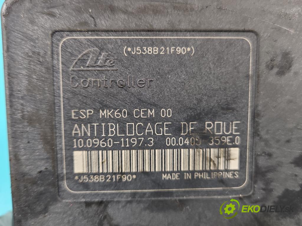 Peugeot 207 1.6 16v 120 HP manual 88 kW 1598 cm3 5- čerpadlo abs 9663945780 (Pumpy ABS)