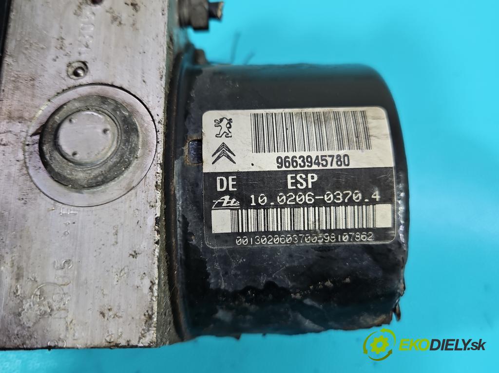 Peugeot 207 1.6 16v 120 HP manual 88 kW 1598 cm3 5- čerpadlo abs 9663945780 (Pumpy ABS)