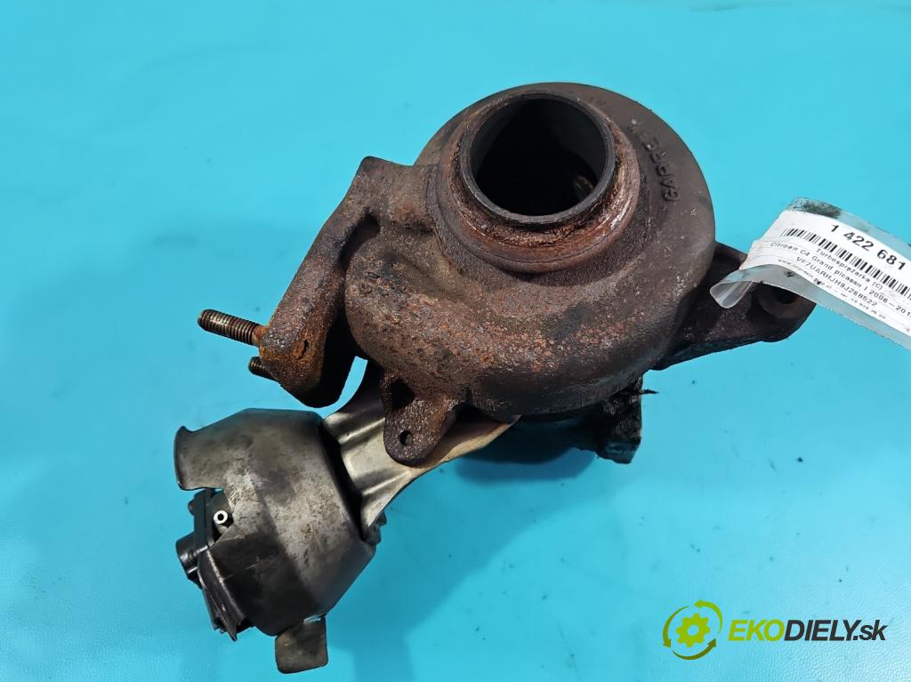 Citroen C4 Grand picasso I 2006-2013 2.0 HDi 136hp automatic 100 kW 1997 cm3 5- Turbodmychadlo 756047-4 (Turbodúchadla (kompletní))