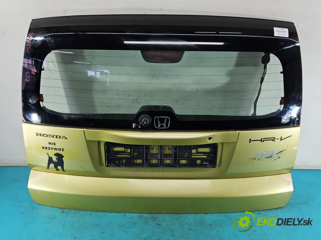 Honda HR-V I 1999-2006 1.6 16v 105 HP manual 77 kW 1590 cm3 3- zadna kufor  (Zadná kapota)