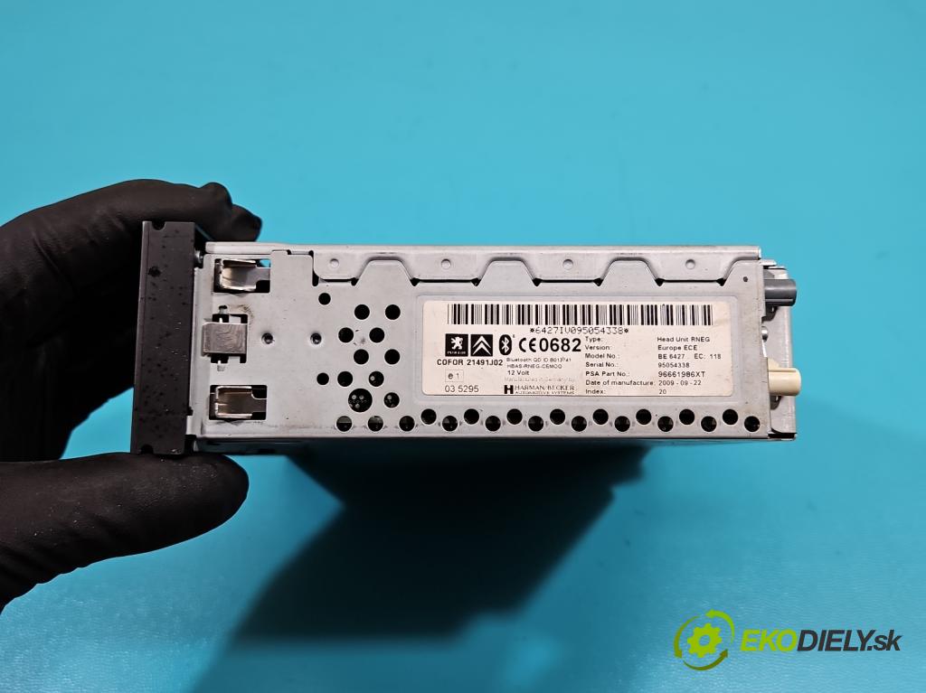 Citroen C4 Grand picasso I 2006-2013 2.0 HDi 136 HP automatic 100 kW 1997 cm3 5- Radio originál 96661986XT