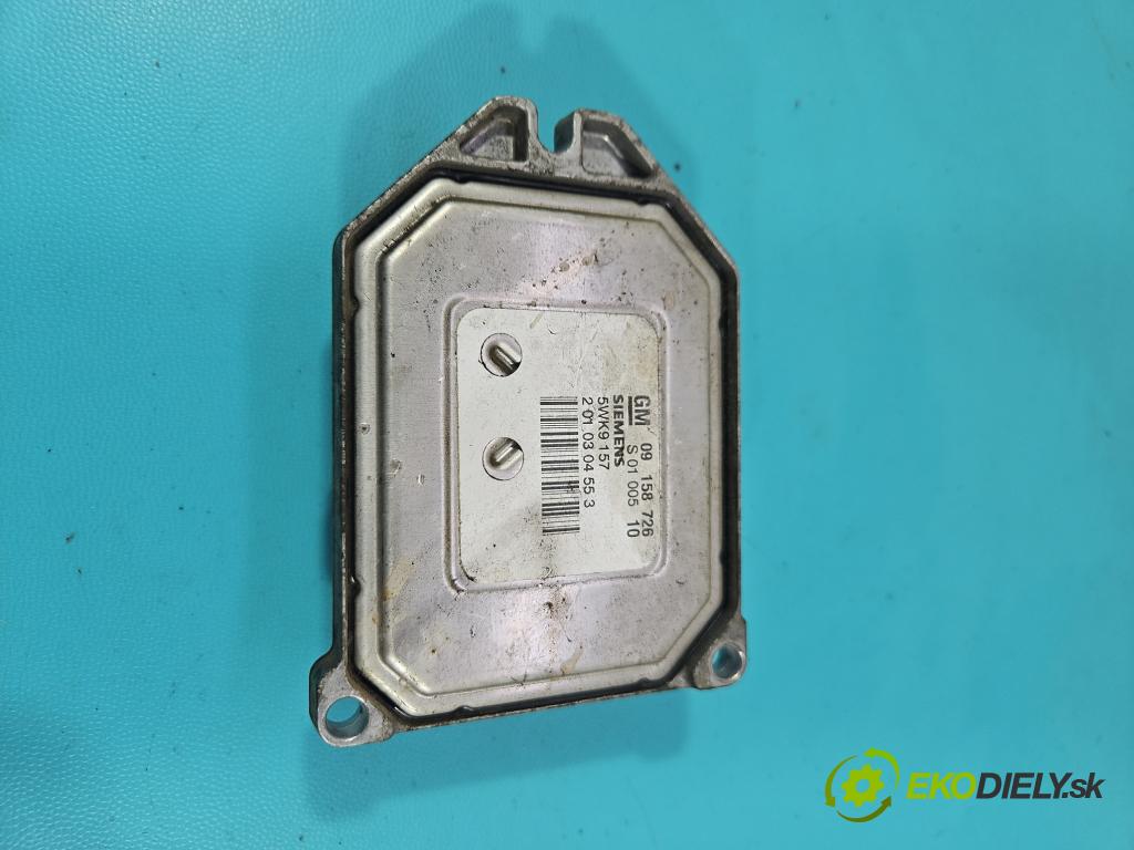 Opel Zafira A 1999-2005 1.8 16V 125 HP manual 92 kW 1796 cm3 5- riadiaca jednotka motora 09158726