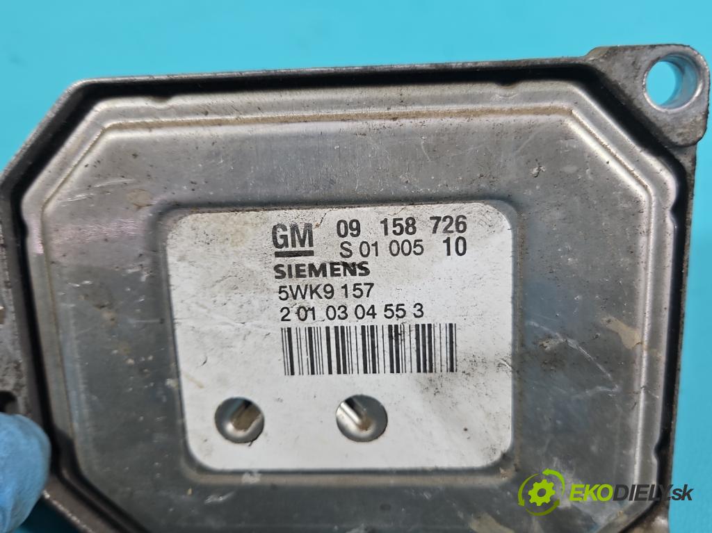 Opel Zafira A 1999-2005 1.8 16V 125 HP manual 92 kW 1796 cm3 5- riadiaca jednotka motora 09158726