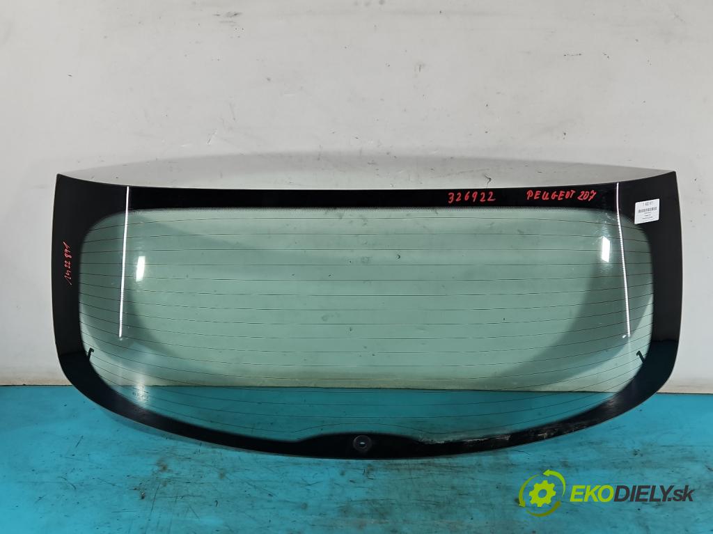 Peugeot 207 1.4 8v 73 hp manual 54 kW 1360 cm3 5- sklo zadní  (Okna zadní)